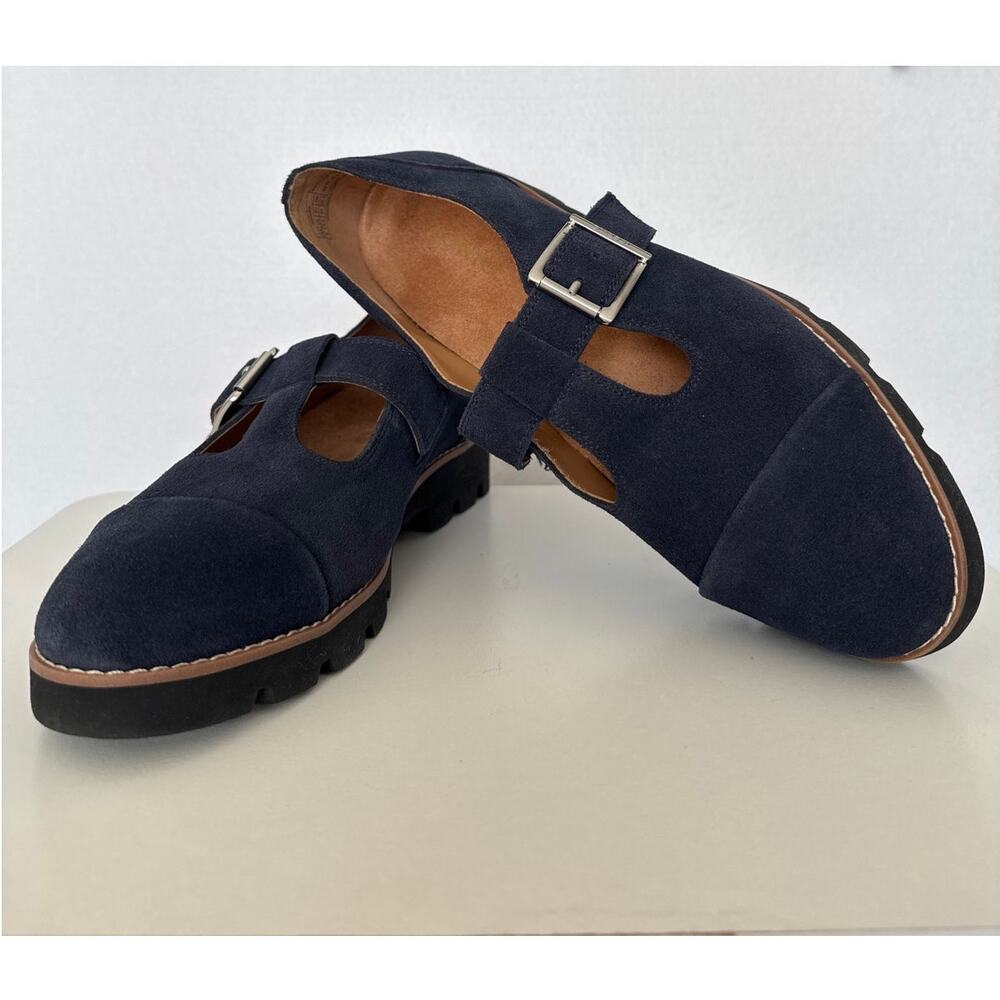 Vionic Cameron Navy Suede Mary Jane Loafers 2024 Size 9 - Picture 2 of 16